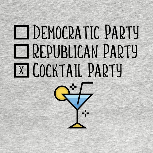 Democratic Party Republican Party Cocktail Party Alcohol print by nikkidawn74